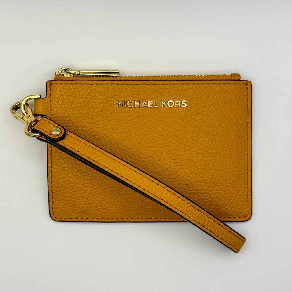 Michael Kors Leather Coin Purse | Marigold